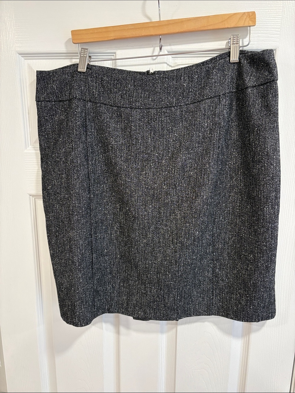 New York & Company Charcoal Tweed Pencil Skirt